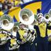 Members of the Michigan marching band take the field during a pre-game performance at Michigan Stadium against Michigan State on Saturday afternoon. Melanie Maxwell I AnnArbor.com